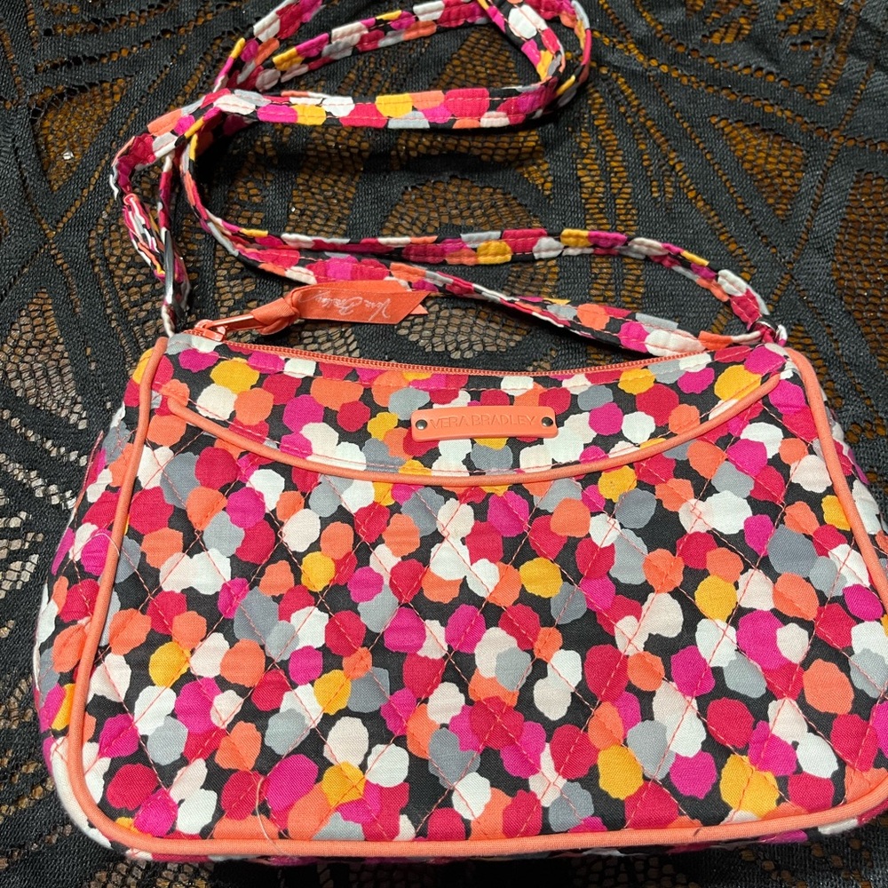 RETIRED Vera Bradley Little Crossbody Bag Pixie Confetti